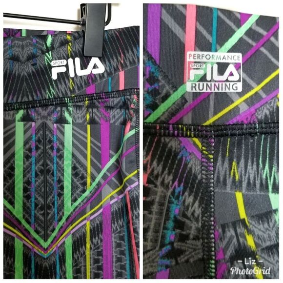 FILA | Performance Running Cropped Leggings - Picture 3 of 4